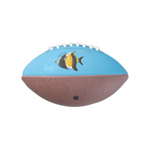 Moorish idol fish cartoon illustration football