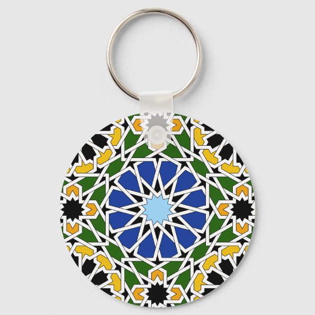 Moorish tile keychain (Front)