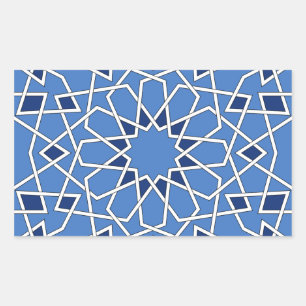 Moorish tile Rectangle Sticker