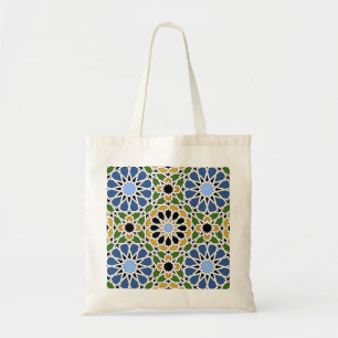 Moorish tile tote bag