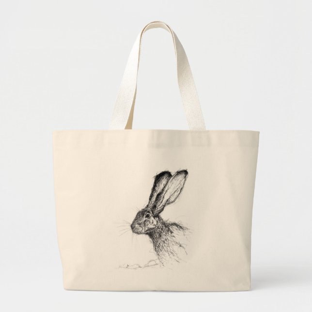 Moorlands Edge Hare Large Tote Bag (Front)