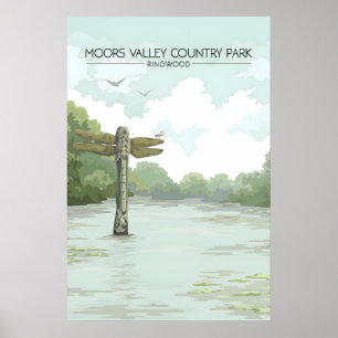 Moors Valley Country Park Ringwood Travel Poster