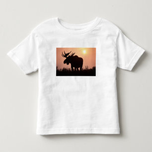 moose, Alces alces, bull with large antlers, Toddler T-shirt