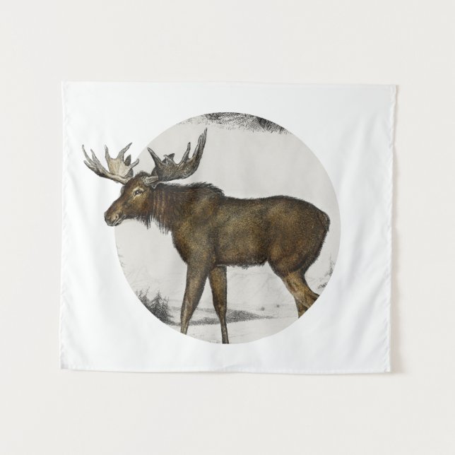 Moose - Alces Alces Tapestry (Front (Horizontal))