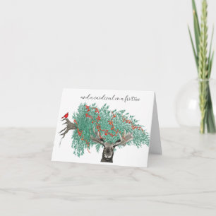 Moose and Cardinal Card