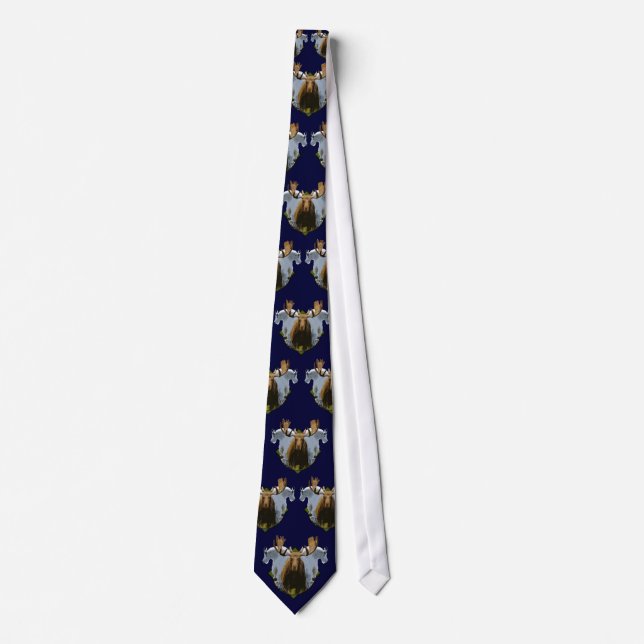 Moose and mountain goats tie (Front)