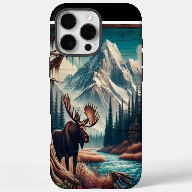 Moose And Mountains Case-Mate iPhone Case (Back)