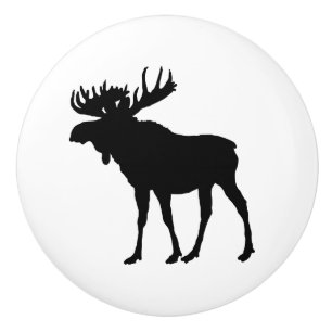 Moose Animal door knob drawer pull