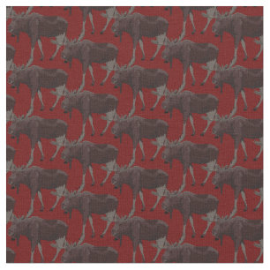 Moose Art Fabric Wildlife Fabric Cotton or Poly