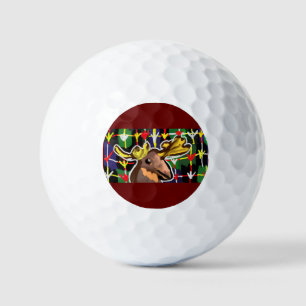 Moose art style golf balls