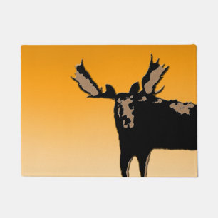 Moose at Sunset  - Original Wildlife Art Doormat