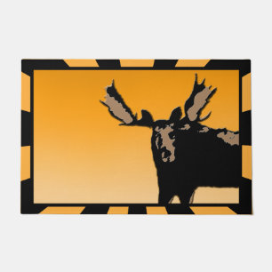 Moose at Sunset  - Original Wildlife Art Doormat