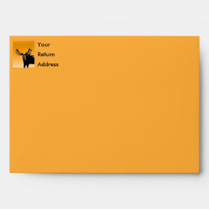 Moose at Sunset - Original Wildlife Art Envelope