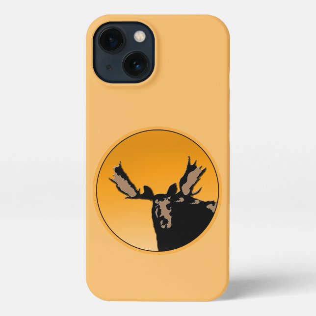 Moose at Sunset  - Original Wildlife Art iPhone Case (Back)