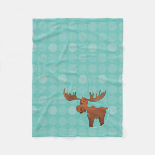 Moose baby blanket