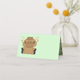 Moose Baby Shower Place Card
