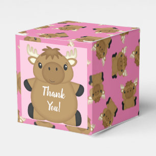 Moose Baby Shower Woodland Favor Box