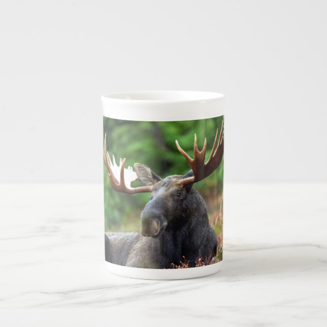 Moose Bone China Mug (Front)