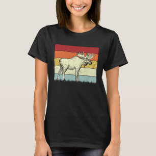 Moose  Boys Girls Vintage Moose Retro T-Shirt