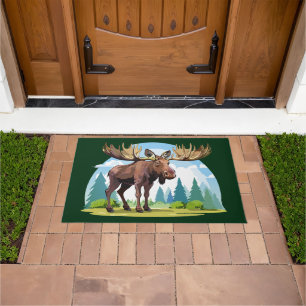 Moose buck doormat