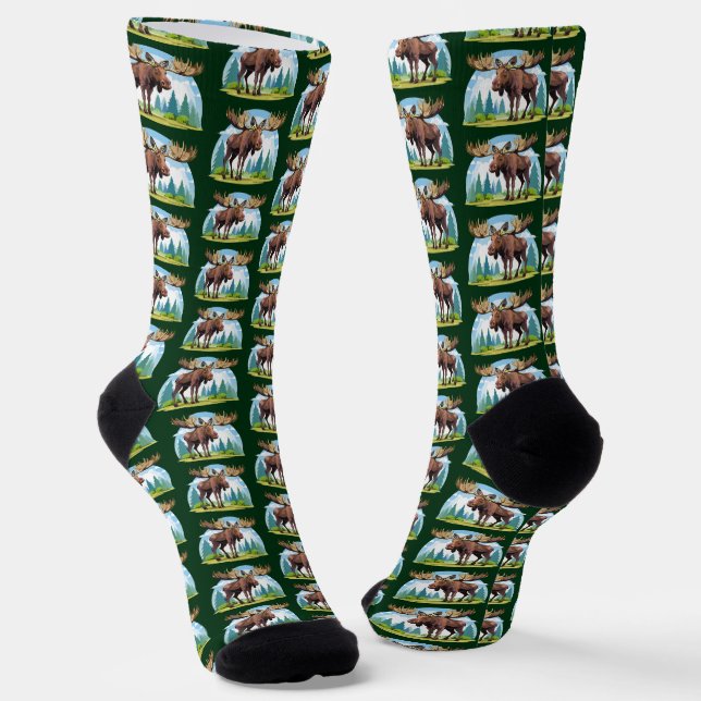 Moose buck socks (Angled)