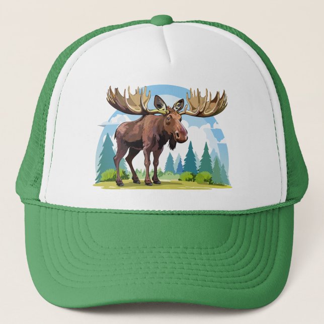 Moose buck trucker hat (Front)