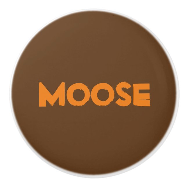 Moose Ceramic Knob (Front)