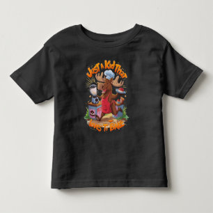 Moose Chef Backing by the Stove Toddler T-shirt