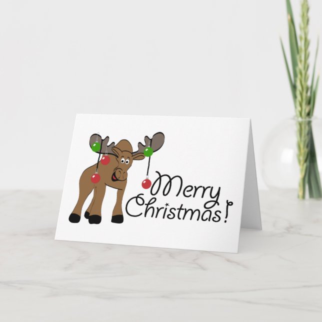 Moose Christmas Card (Front)