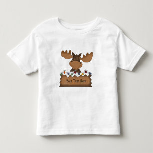 Moose Christmas (customizable) Toddler T-shirt