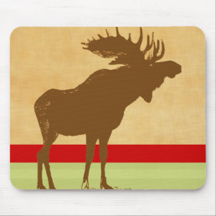 Moose Christmas Mouse Pad