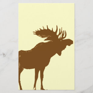 Moose Christmas Stationery