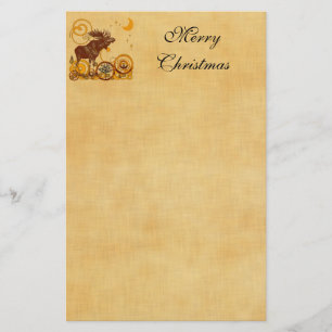 Moose Christmas Stationery