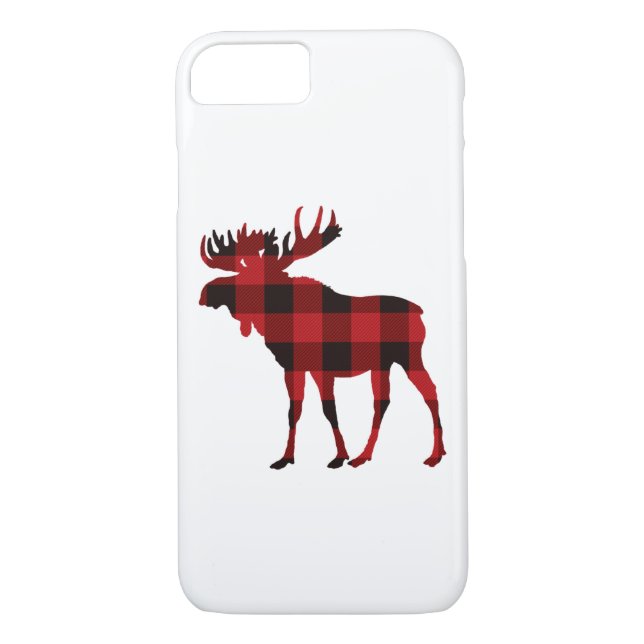 Moose coque iphone Buffalo Plaid Christmas Moose (Dos)