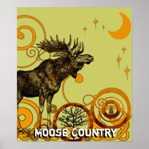 Moose Country Poster