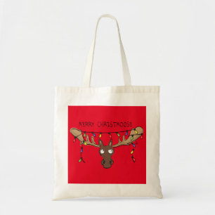 Moose Cute Funny Christmas Tote Bag