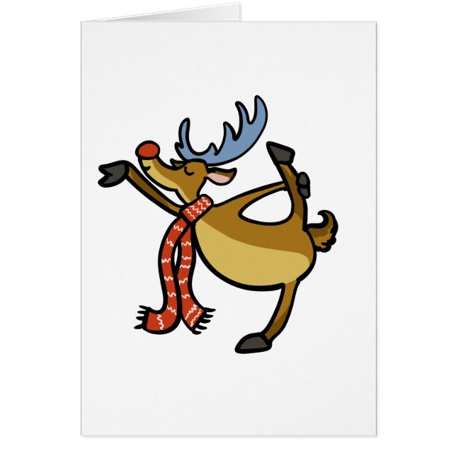 Moose dancing cartoon | choose background colour (Front)