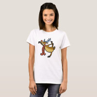 Moose dancing cartoon | choose background colour