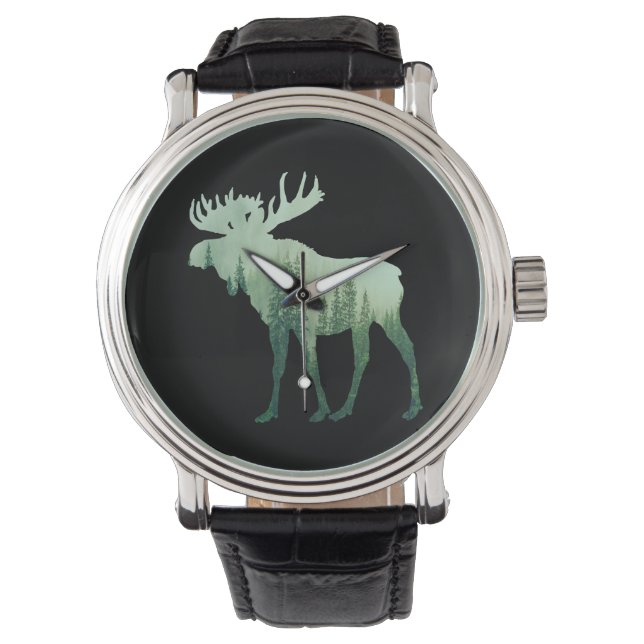Moose Deer And Forest Nature Watch (Front)