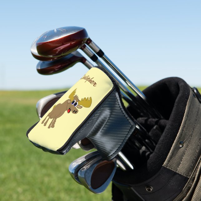 Moose Design Golf Head Cover (In Situ)