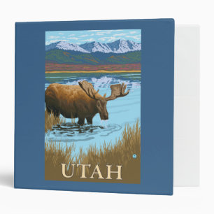 Moose DrinkingUtah Binder