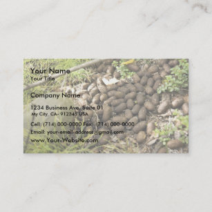 Moose droppings business card