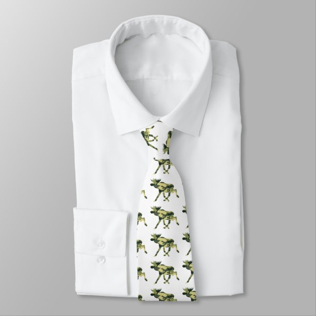 Moose / Elk Woodland Camouflage / Camo Tie (Tied)