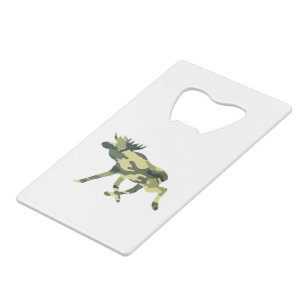 Moose / Elk Woodland Camouflage / Camo Wallet Bottle Opener