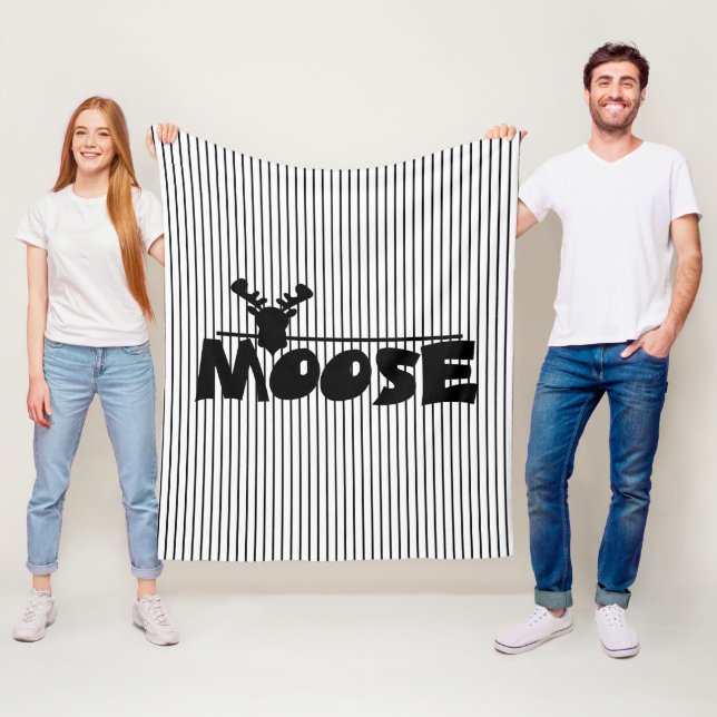 Moose Fleece Blanket (In Situ)