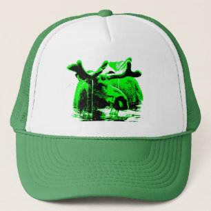 moose green trucker hat