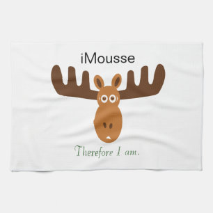 Moose Head_iMousse Therefore I am Kitchen Towel