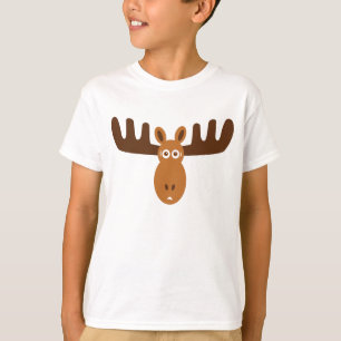 Moose Head_kids blue ringer T-Shirt