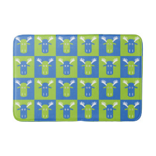 Moose Head Pop Art bath mats