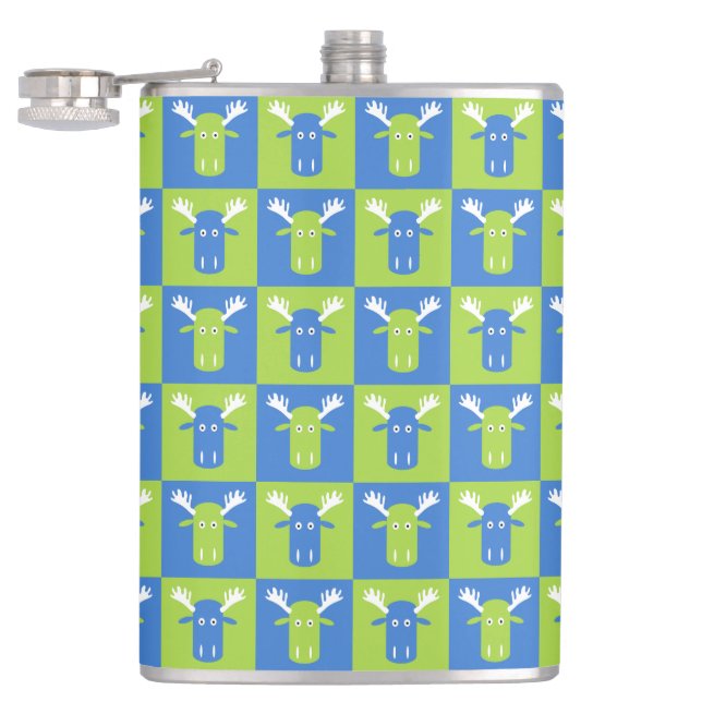 Moose Head Pop Art flasks (Opened)